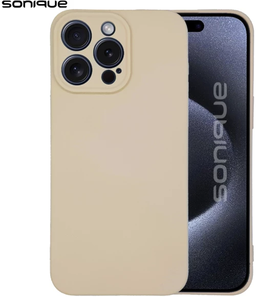 Θήκη Σιλικόνης My Colors Sonique Apple iPhone 15 Pro Max Μπεζ