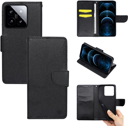 Θήκη Πορτοφόλι Sonique Trend Wallet Xiaomi Xiaomi 14 Μαύρο