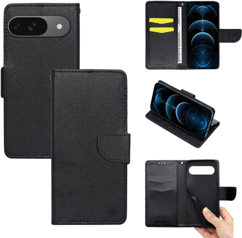 Θήκη Πορτοφόλι Sonique Trend Wallet Google Pixel 9 5G Μαύρο