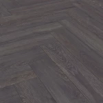 Kronotex Πάτωμα laminate Herringbone 8mm-AC4/32 Elba Oak Black Κιβ: 1,238 m2 / D6010