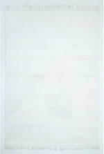 Χαλί μηχανής Neve Shaggy D109A1A CREAM Ezzo σετ-κρεβατοκάμαρας