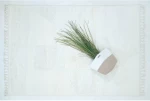 Χαλί μηχανής Neve Shaggy D109A1A CREAM Ezzo σετ-κρεβατοκάμαρας