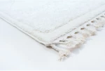 Χαλί μηχανής Neve Shaggy D109A1A CREAM Ezzo σετ-κρεβατοκάμαρας