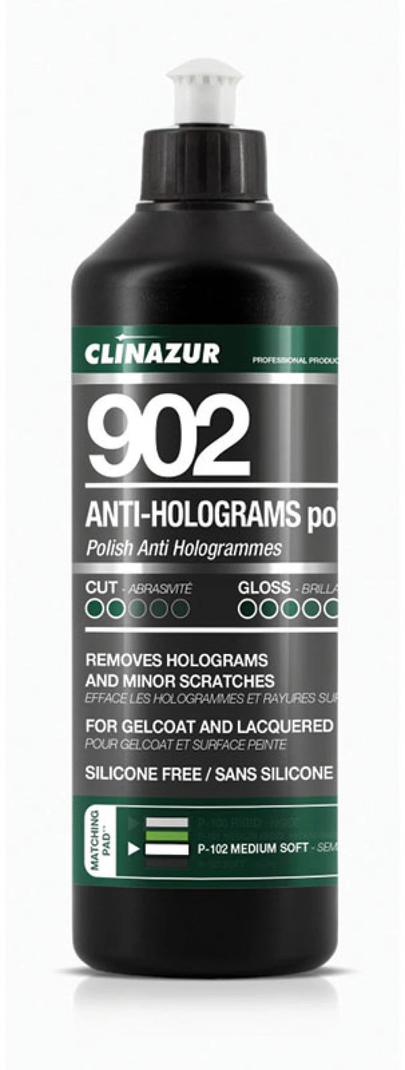 Clinazur 902 Extra Fine Γυαλιστικό (Anti- holograms) - 1lt