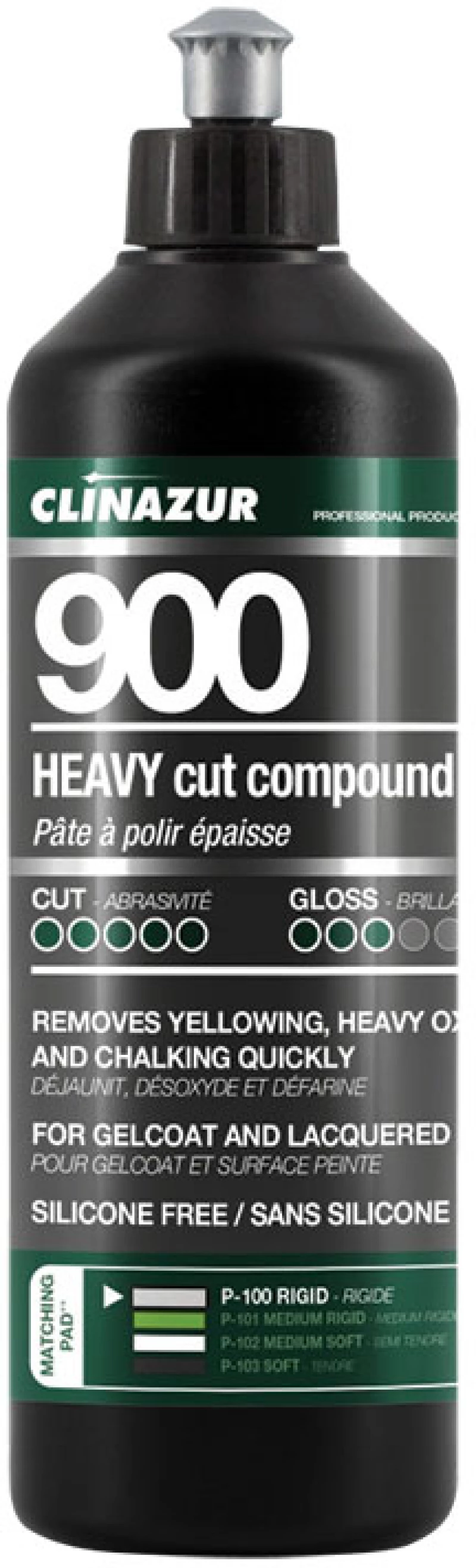 Clinazur 900 Heavy Cut Compound - Γυαλιστικό για Βαθιές Αμυχές - 500ml