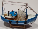 Διακοσμητικό Καΐκι Ξύλινο 16×16×14cm
