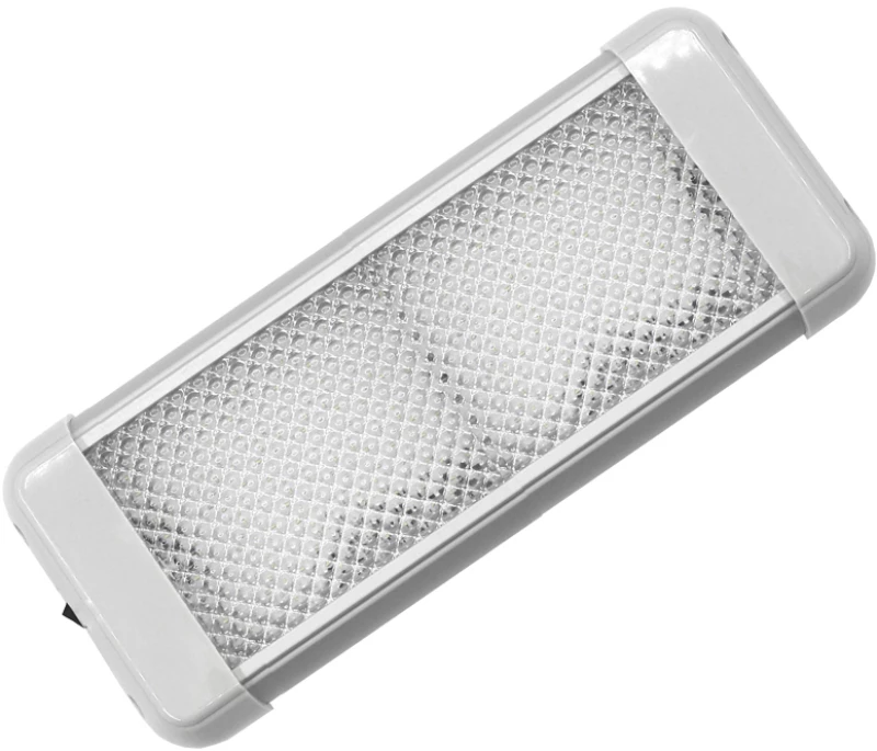 Πλαφονιέρα Ορθογώνια με Διακόπτη AquaLed 9.6W 12/24V
