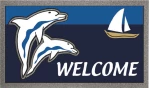 Format Antiskid Doormat 40x68 cm Dolphins (Χαλάκι)