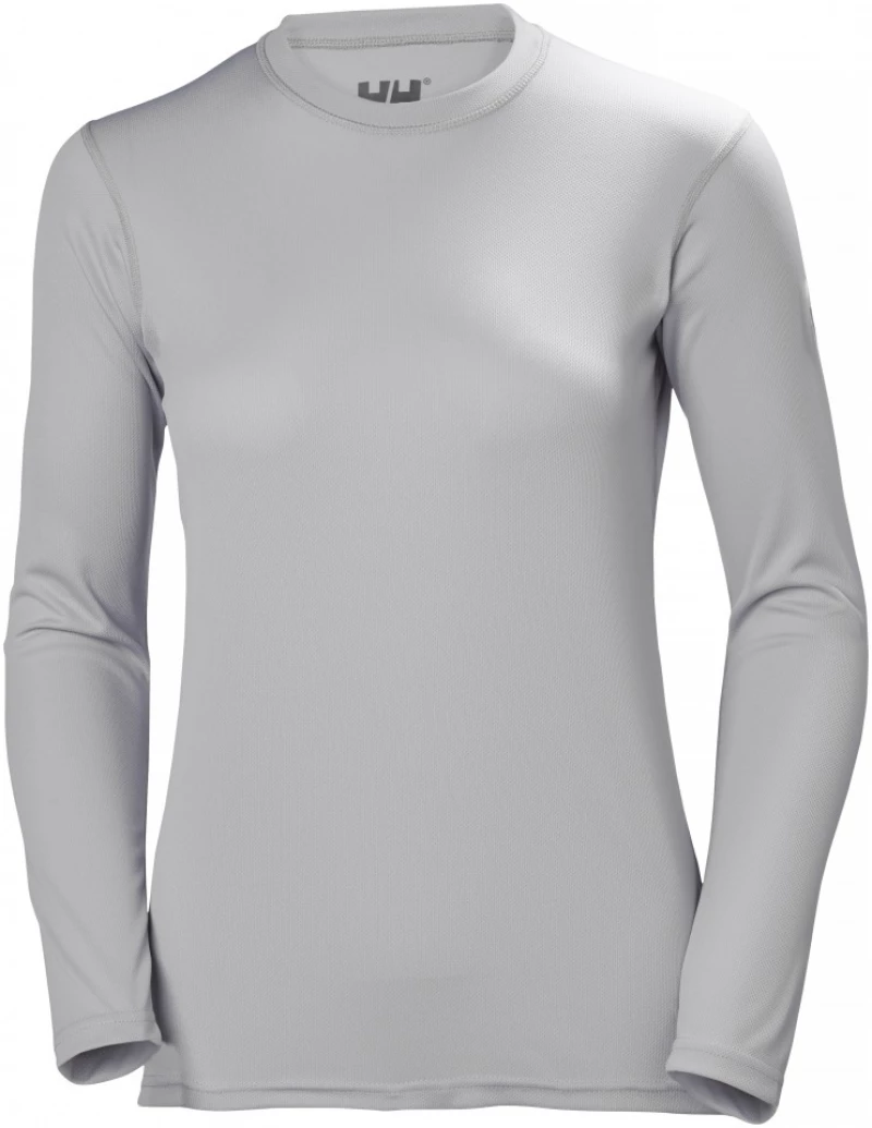 HELLY HANSEN Crew Γκρί Γυναικεία Μπλούζα Μακρυμάνικη