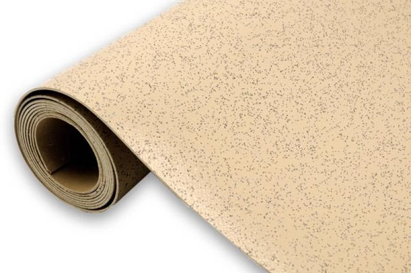 Πλαστικό Δάπεδο Αντιολισθηρό Sparkle Beige 1.5μμ φάρδος: 200cm New Plan
