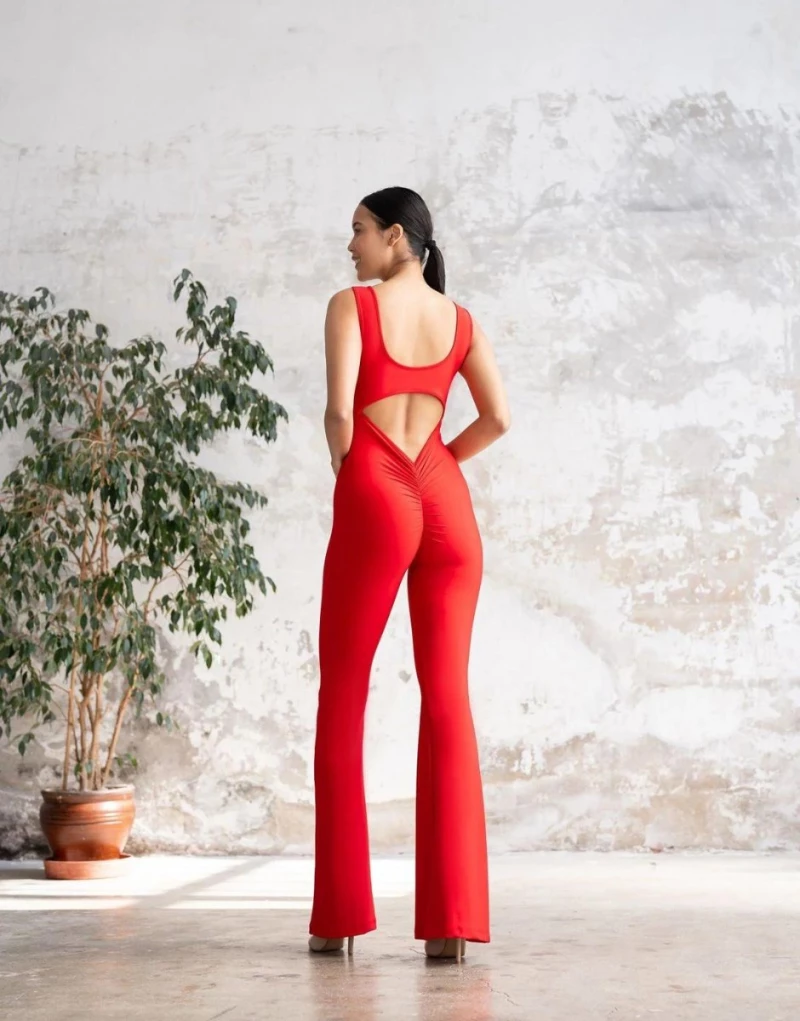 Ολόσωμη Καμπάνα Push Up και Σμίλευσης με Σούρα Q-855 Red