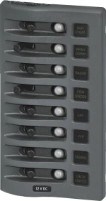 Blue Sea Systems Πίνακας Αδιάβροχος Κυκλώματος Γκρί 12/24V 45A - 8