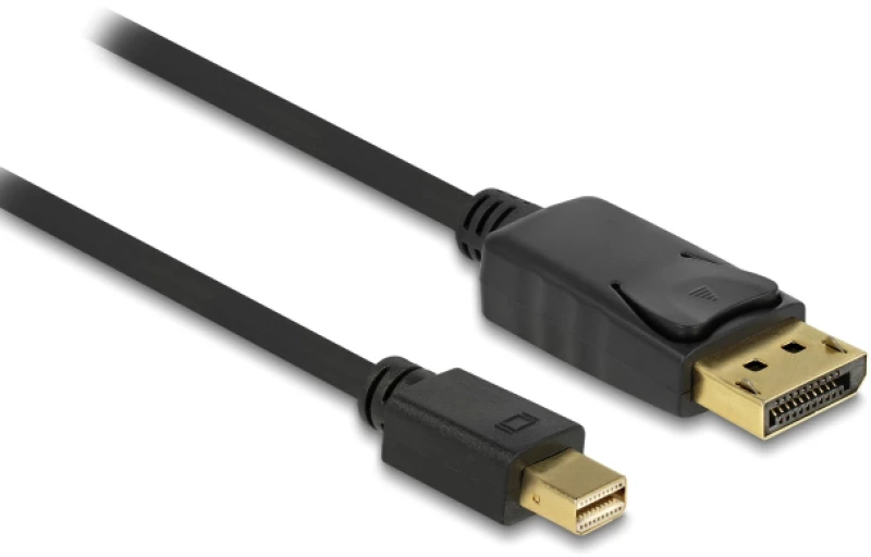 DELOCK καλώδιο mini DisplayPort σε DisplayPort 82698, 4K/60Hz, 21.6 Gbps, 1m, μαύρο