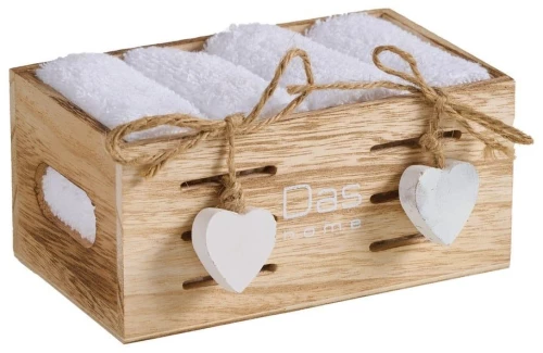 DAS HOME ΣΕΤ ΠΕΤΣΕΤΕΣ 4ΤΕΜΑΧΙΩΝ SOFT 4006 WHITE