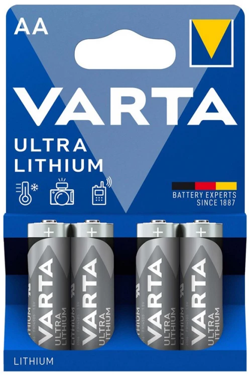 VARTA ΜΠΑΤΑΡΙΕΣ ΦΩΤΟΓΡΑΦΙΚΗΣ ΛΙΘΙΟΥ FR6/SIZE AA/L91 1,5V 4/BLISTER