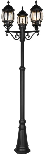 Φωτιστικό Κολόνα/Κολωνάκι Trio Lighting ELVO 406960332 Μαύρο Ματ (Black Mat)