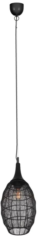 Φωτιστικό Κρεμαστό Trio Lighting SORAYA 365420132 Μαύρο Ματ (Black Mat)