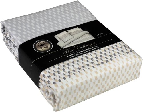 Σετ σεντόνια 4τμχ υπέρδιπλα 240x260 Βαμβακοσατέν 100% εμπριμέ 5201503208763 Tint