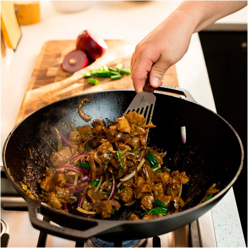 LODGE Μαντεμένιο Wok 35.5εκ. / 6.8lt
