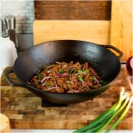 LODGE Μαντεμένιο Wok 35.5εκ. / 6.8lt