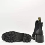 Μποτάκια με τακούνι Γυναικεία Jeep JL42602A Raven zip σε τεχνόδερμα μαύρα