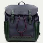 Τσάντες Γυναικείες backpack Hispanitas BI243544-2 Samba σε τεχνόδερμα μπλε σκούρο με κυπαρισσί