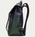 Τσάντες Γυναικείες backpack Hispanitas BI243544-2 Samba σε τεχνόδερμα μπλε σκούρο με κυπαρισσί
