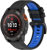 Dual Colour Λουράκι για Fenix 5S/6S/7S/7S Pro/8 (43mm)-Black/Blue OEM