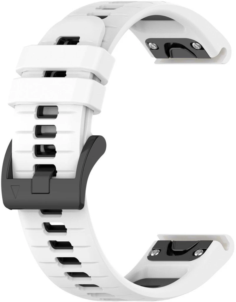 Dual Colour Λουράκι για Fenix 5S/6S/7S/7S Pro/8 (43mm)-White/Black OEM