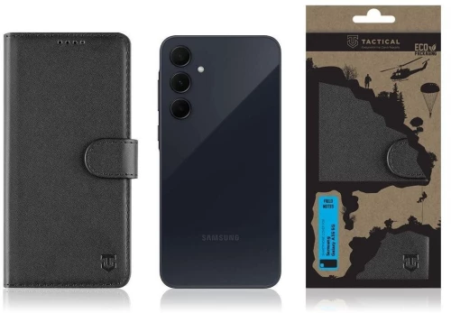 Tactical® Fields Notes Θήκη Βιβλίο για Galaxy A35- Black
