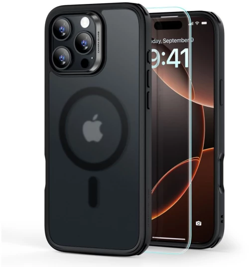 Esr® Classic Hybrid Halolock MagSafe Θήκη και Tempered Glass για iPhone 16 Pro- Frosted Black