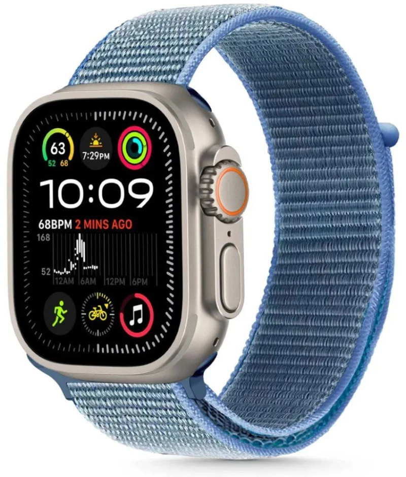 Tech-Protect ® Nylon Λουράκι για Apple Watch 42/44/45/46/49mm- Baby Blue
