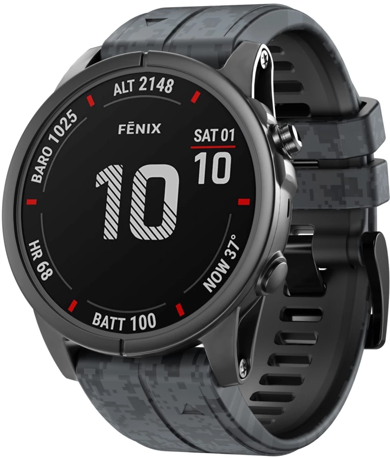 Camouflage Silicone Για Garmin Fenix 5/6/6 Pro/7/8 (47mm)- Digital