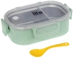 Ecolife Φαγητοδοχείο 900ml Με Χώρισμα Light Green 33-BO-9074
