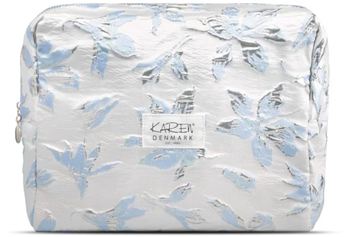 Karen - Toiletry Bag - Blå/hvid brokade / Beauty