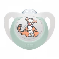Nuk Star Ορθοδοντική Πιπίλα Σιλικόνης 6-18 Μηνών Disney Tiger 736.939beige