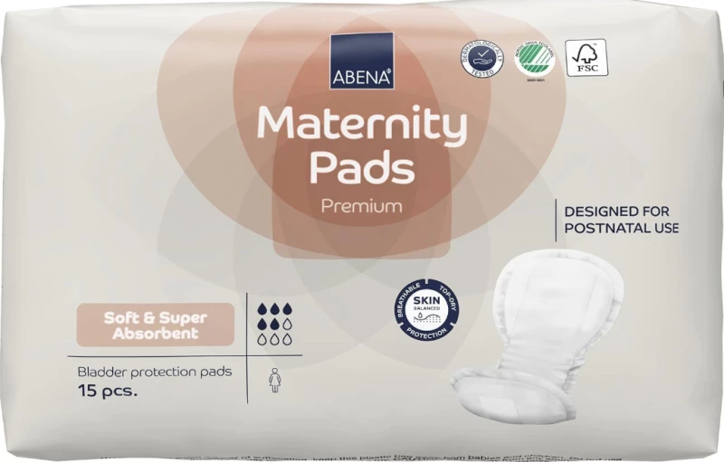Abena Maternity Pads- Σερβιέτες Λοχείας Premium 15τμχ 03.05.063.