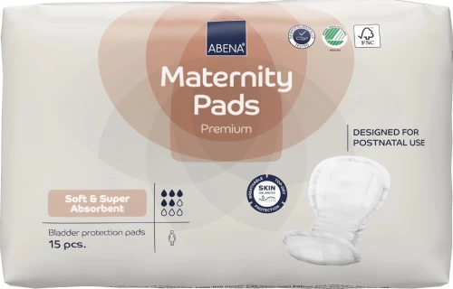 Abena Maternity Pads- Σερβιέτες Λοχείας Premium 15τμχ 03.05.063.