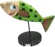 Ψάρι εφημερίδα βάση πράσινο ΕΠΨ49 18cm