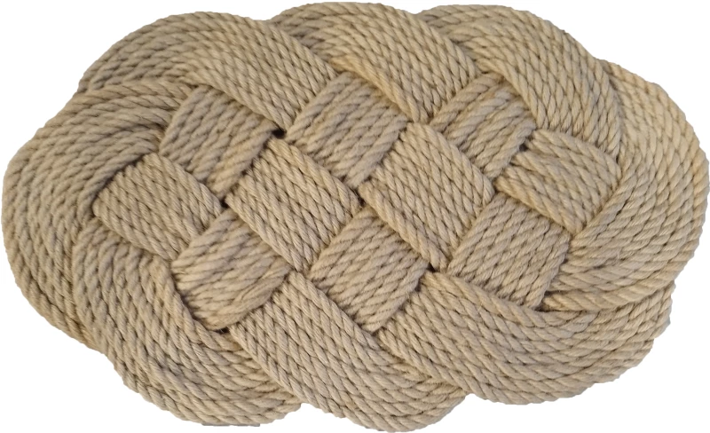 Χαλάκι Σχοινένιο Γιούτινο Πλεκτό 60x40 cm