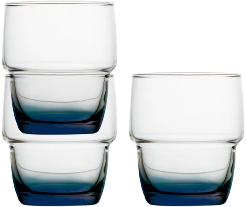 Marine Business Party Blue Ποτήρι Αντιολισθητικό Στοιβαζόμενο Ecozen χωρίς BPA –Φ:7.8cm (Σετ 6 τεμ.)