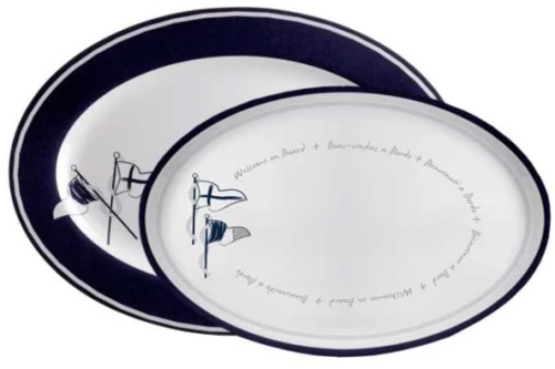 Marine Business Welcome on Board Πιατέλες Σερβιρίσματος από Μελαμίνη 30×22,5 cm - 35×25,5 cm(2 Τεμάχια)