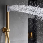 Μίκτης Εντοιχισμού 2 Εξόδων IMEX TIVOLI GPT039/OC Χρυσό Ματ Brushed
