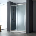 Καμπίνα Ντουζιέρας Ευθύγραμμη Devon Noxx 168-171x200cm Clean Glass Inox Brushed