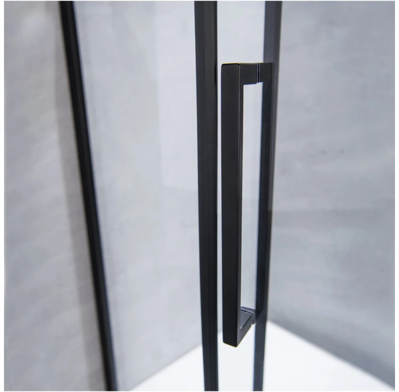 Καμπίνα Ντουζιέρας Ευθύγραμμη Devon Primus Plus Pivot and Infill Clean Glass 141-144cm Black Matt
