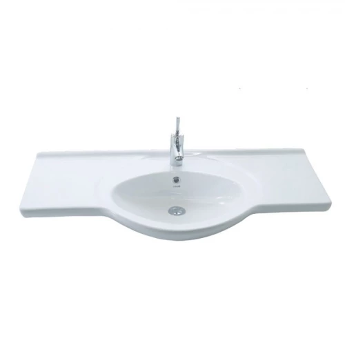 Ένθετος Νιπτήρας Επίπλου Μπάνιου 105cm Creavit Smile ET205 Λευκός