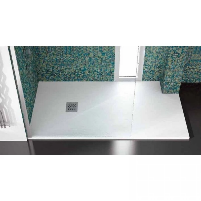 Ντουζιέρα Ορθογώνια Karag Pietra 70X140 Λευκή