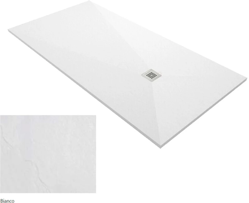 Ντουζιέρα Ορθογώνια Karag Pietra 70X140 Λευκή