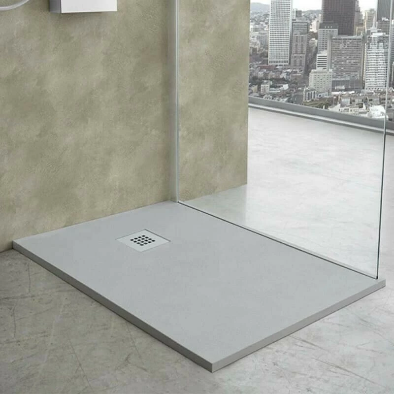 Ντουζιέρα Ορθογώνια Karag Pietra 90X140 Cemento