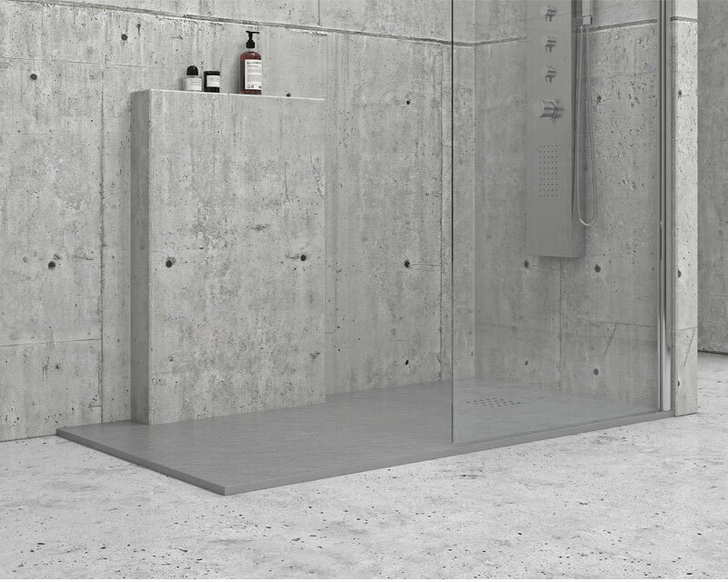 Ντουζιέρα Ορθογώνια Karag Pietra 90X140 Cemento